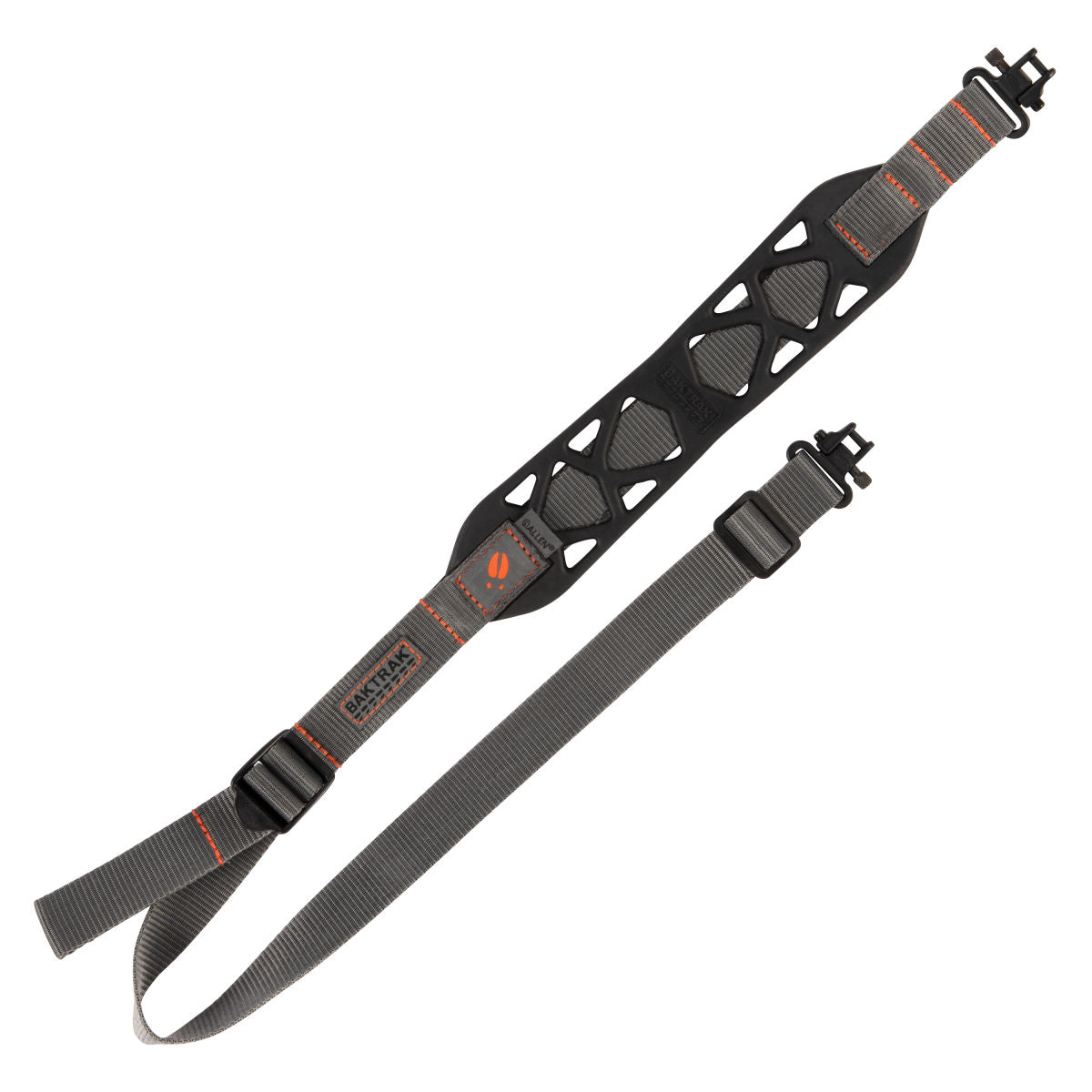 Cirrus Ultralight Rubber Gun Sling with BakTrak®, Adjusts 28" to 36"L, Swivels Tested to 500 lbs, Black
