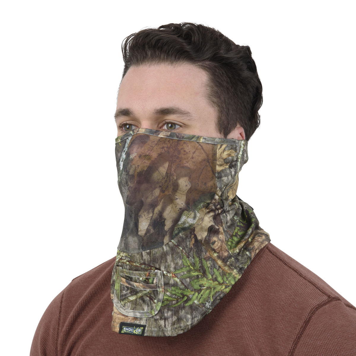 Shocker™ Hunting Neck Gaiter, Mossy Oak® Obsession™ Camo