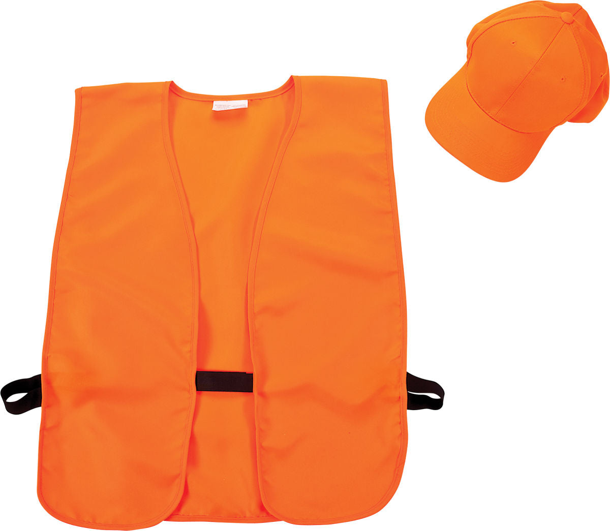 Blaze Orange Hat & Vest Safety Bundle