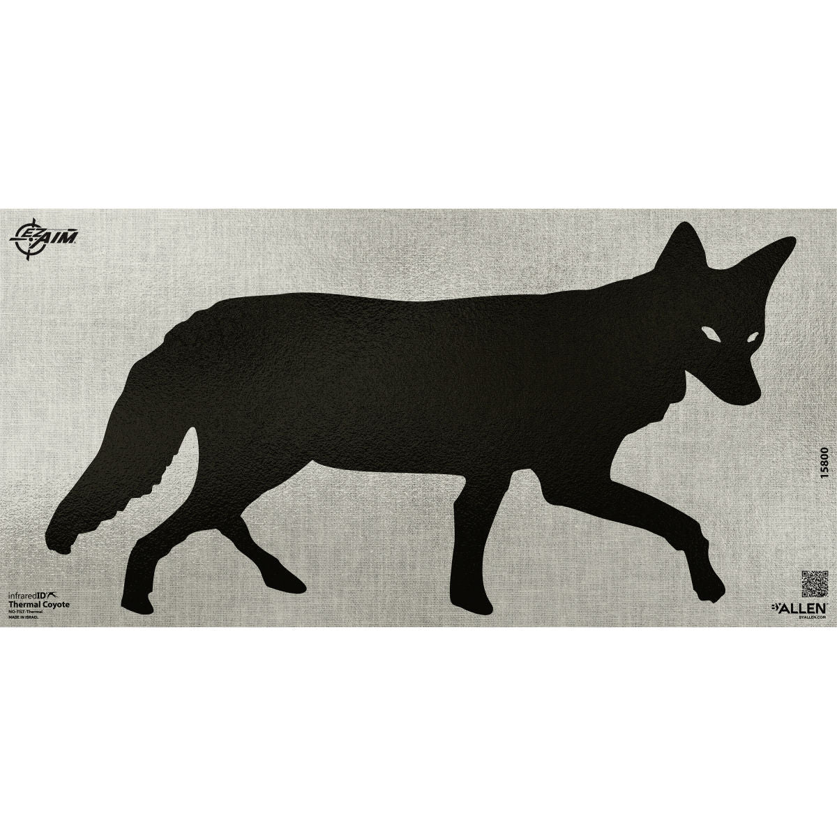 EZ Aim® Thermal ID Coyote Paper Target, 24" x 12," Gray