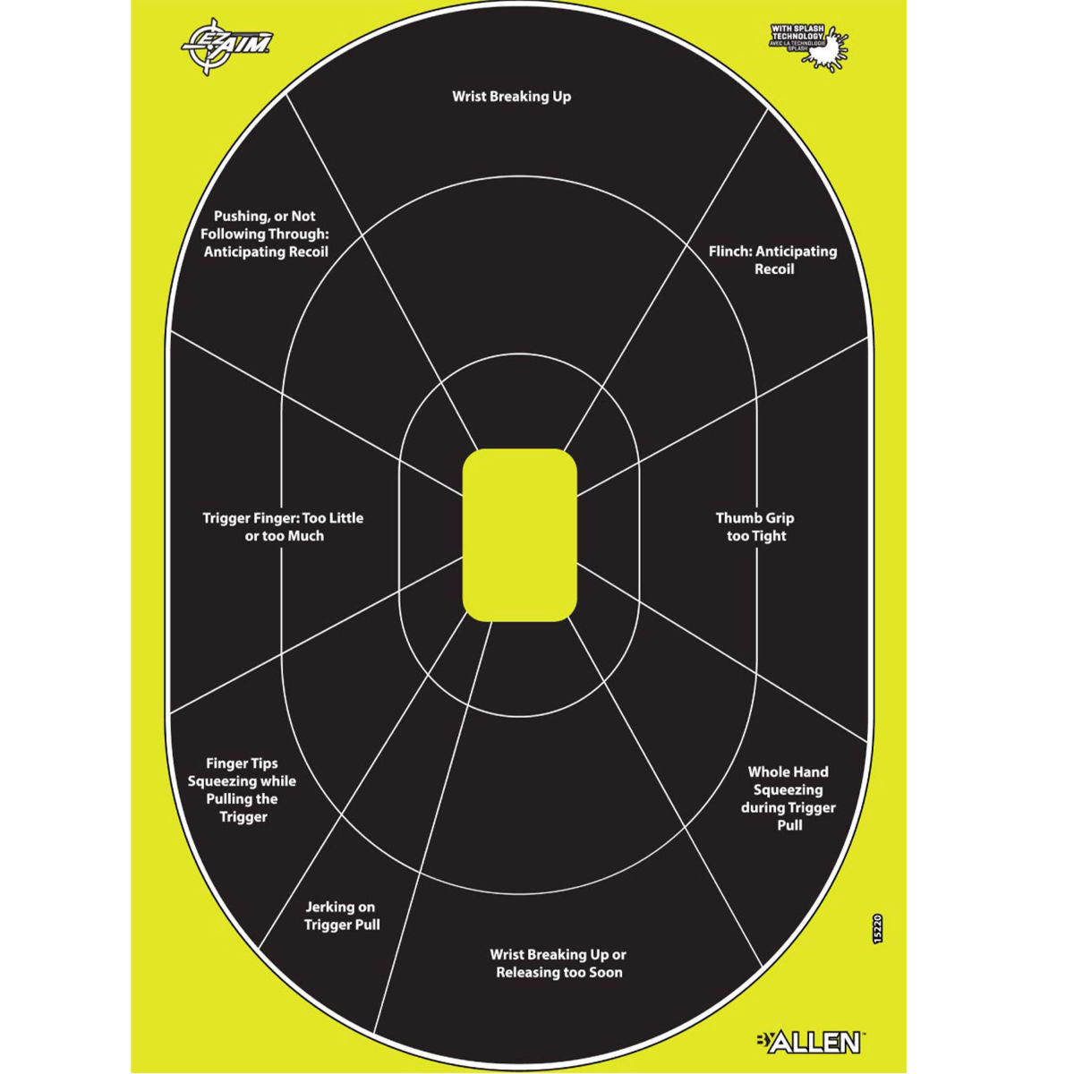 Paper Shooting Handgun Trainer Targets