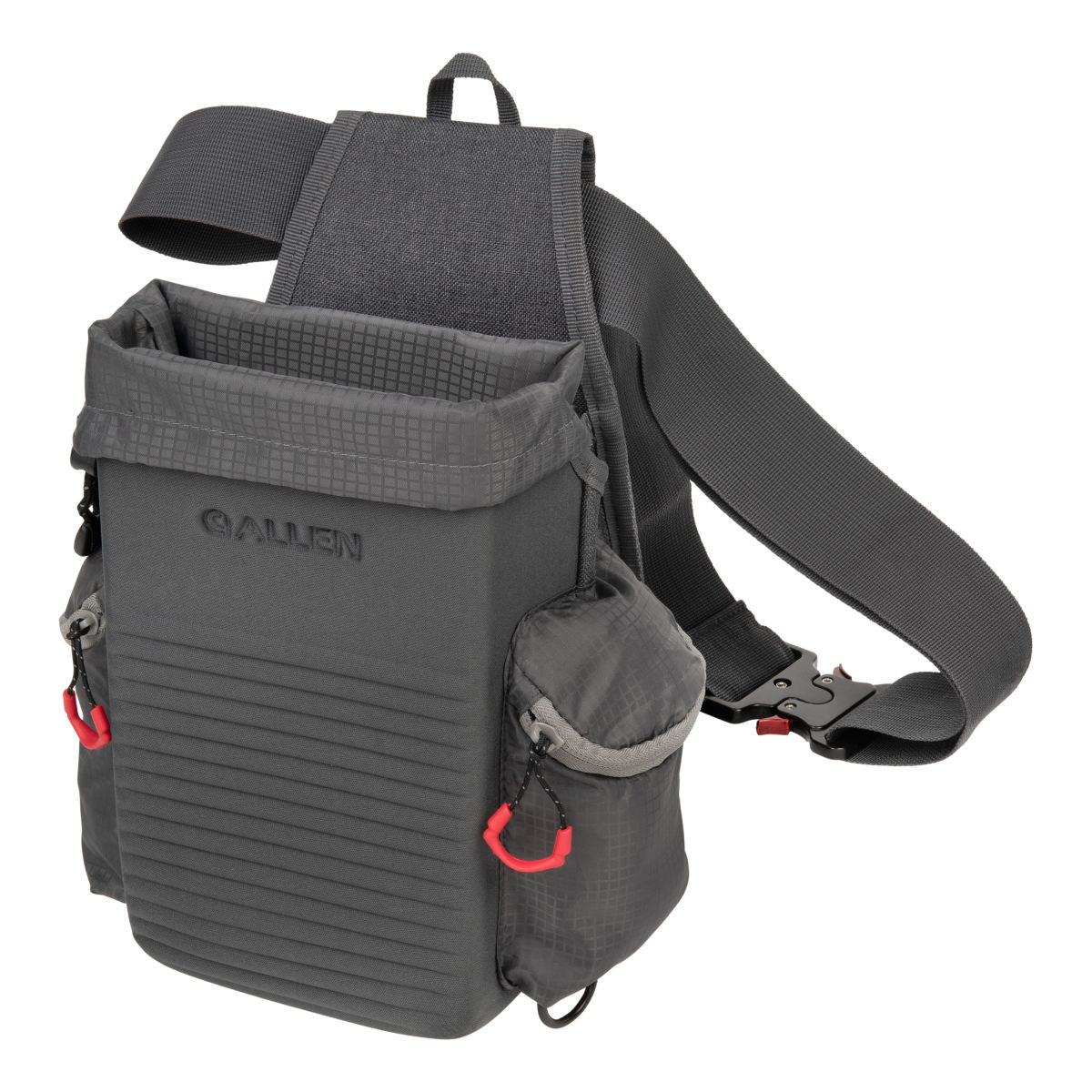 Competitor All-In-One Shotgun Shell Pouch with D-Rings, Gray