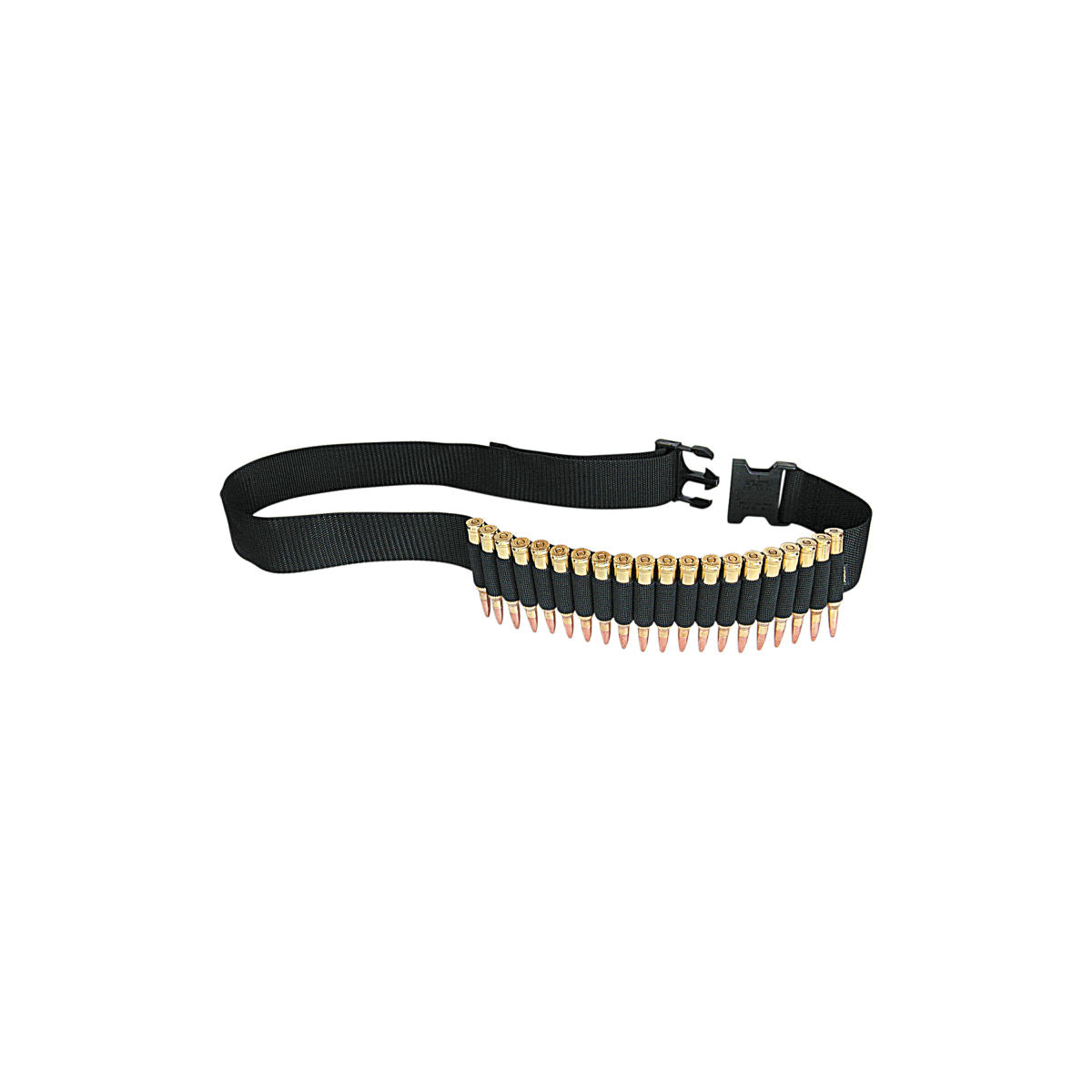 Rifle Cartridge Belt Holder, Holds 20-Cartridges, Black