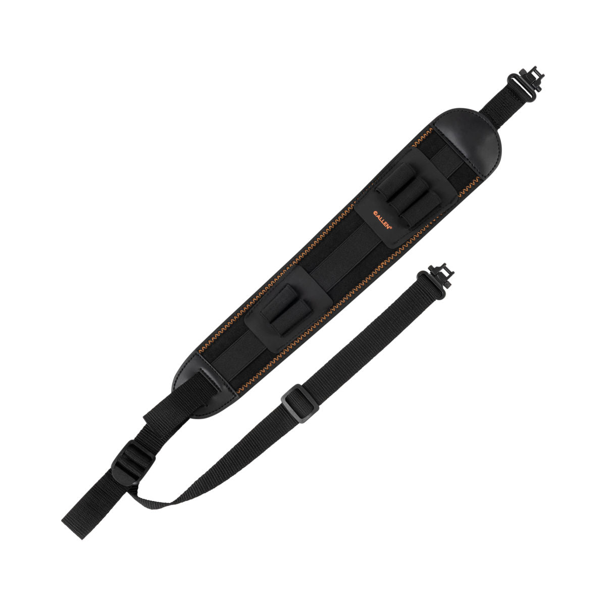 Denali Neoprene Rifle Sling with Cartridge Loops, Black
