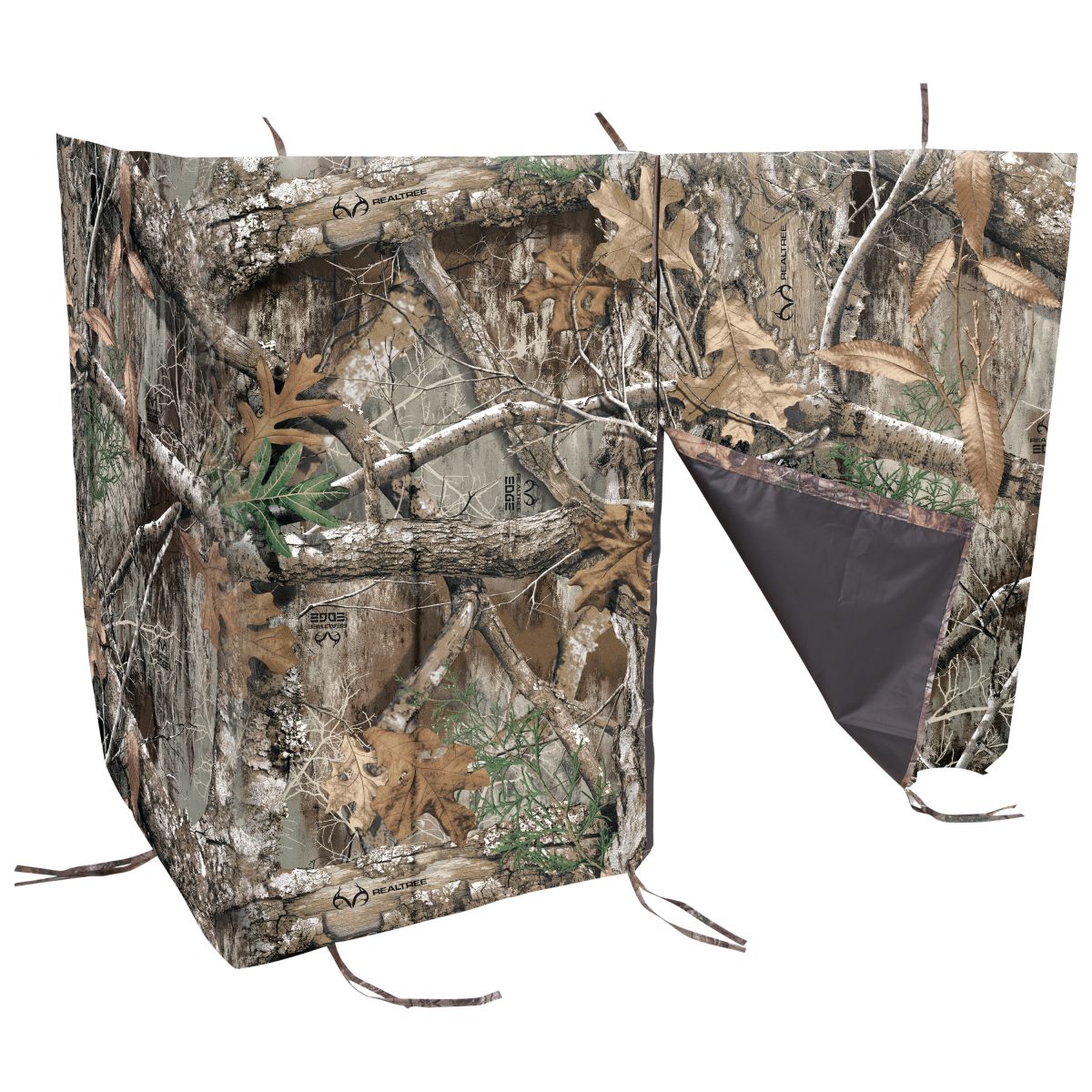 Vanish Magnetic Treestand Cover Blind Kit - Tree Stand Camo Blind Cover for Deer, Elk, and Moose Hunting - Quick Set Up and Take Down - Realtree Edge Camo - 35" x 96"