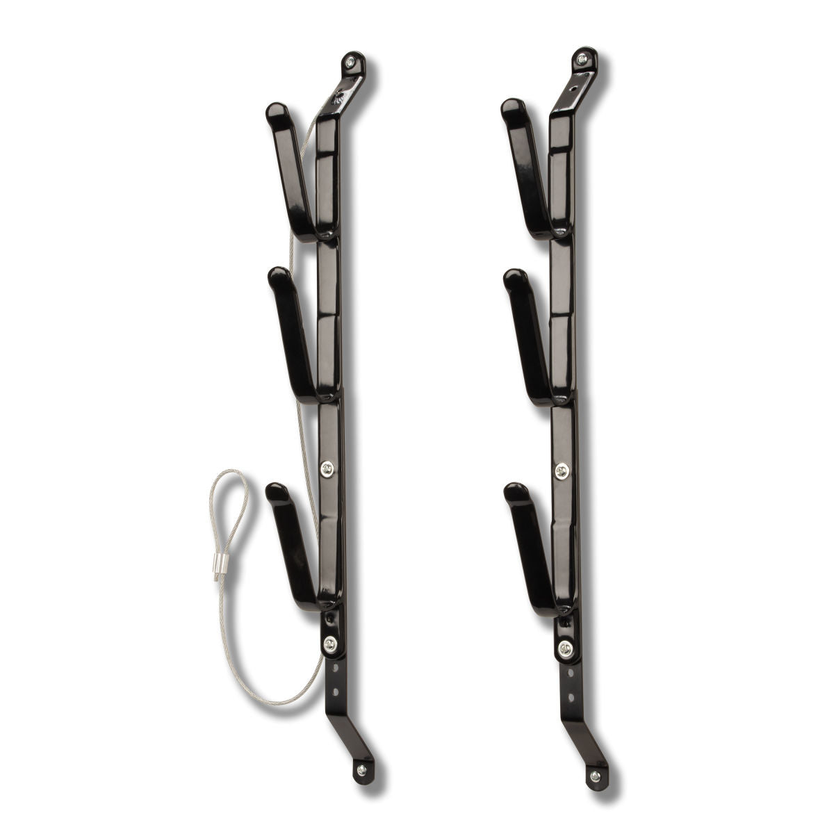 Steel Three Gun Locking Truck Window Rack, Black