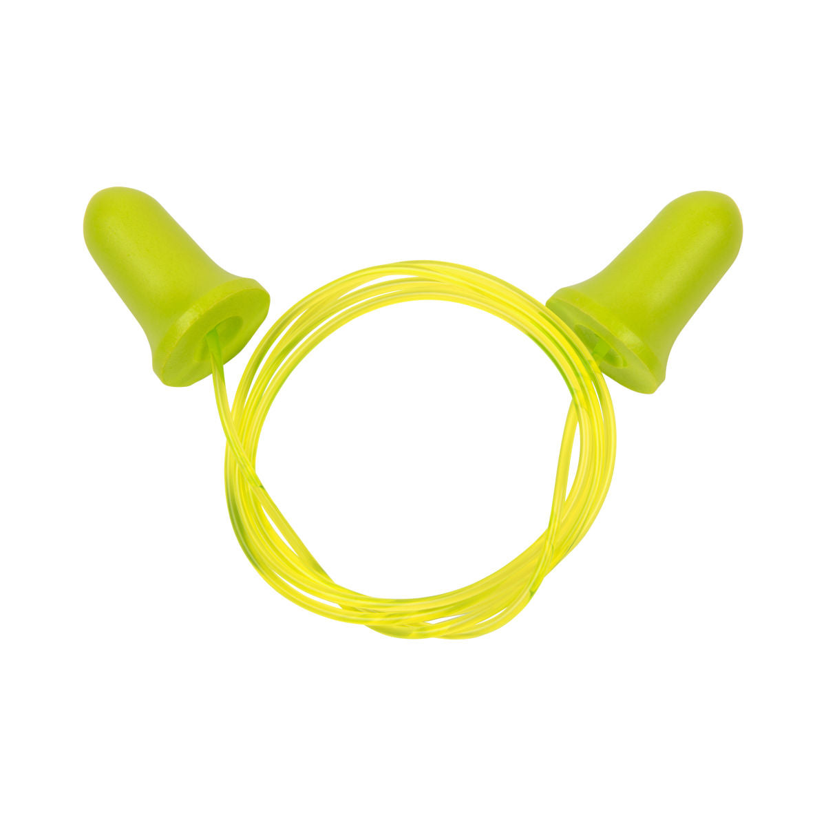 ULTRX™ Tethered Tapered Foam Ear Plugs, 5-Pairs, Chartreuse