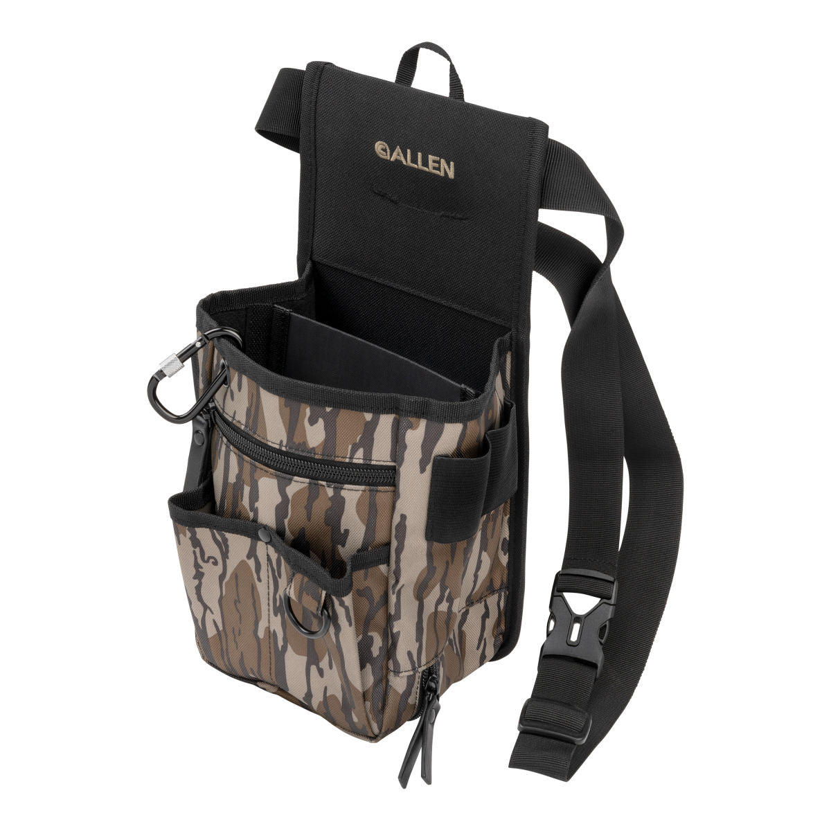 Triumph Double Compartment Range Shell Bag - Black/MO Bottomland Camo