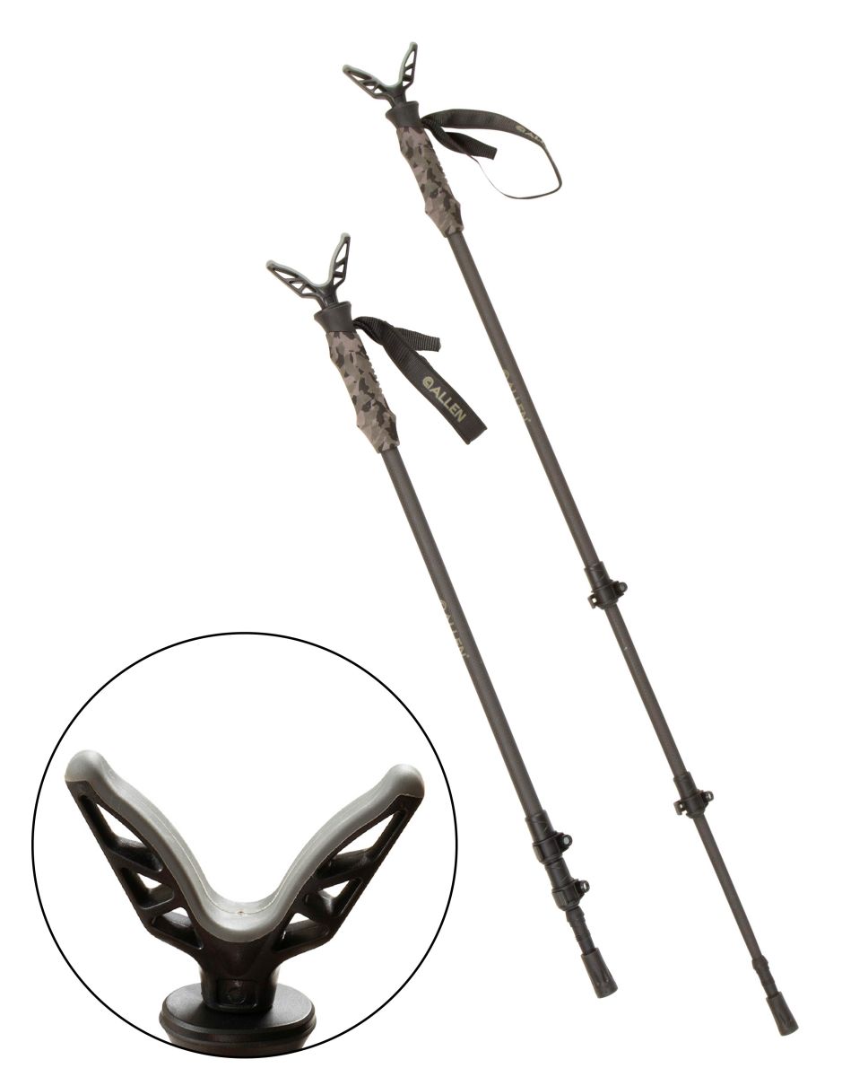 Premium Carbon Fiber Shooting Stick with Adjustable Cams, Black