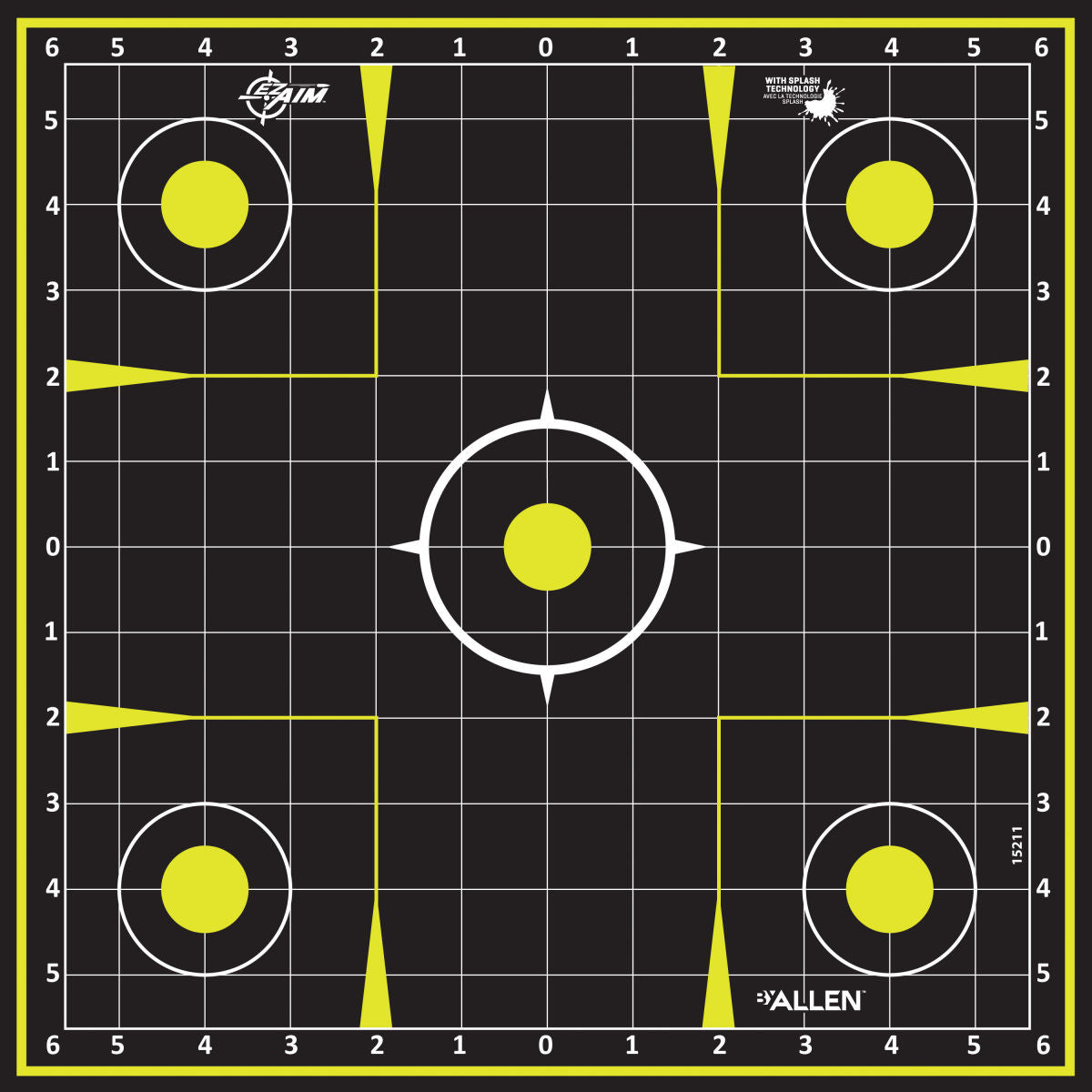 Non-Adhesive 12x12 Sight-In Grid Shooting Targets