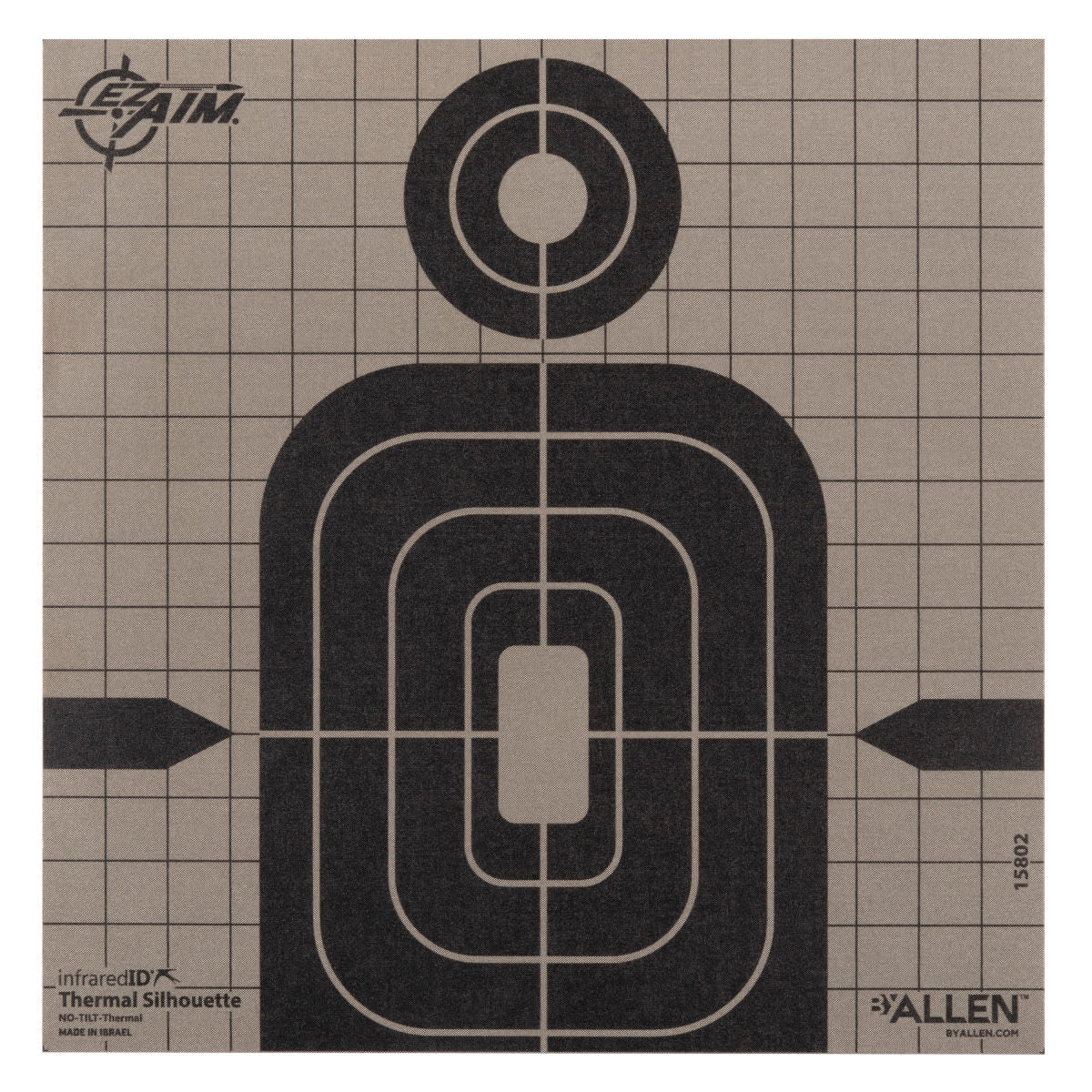 EZ Aim® Adhesive 8” Thermal Silhouette Target, Multi