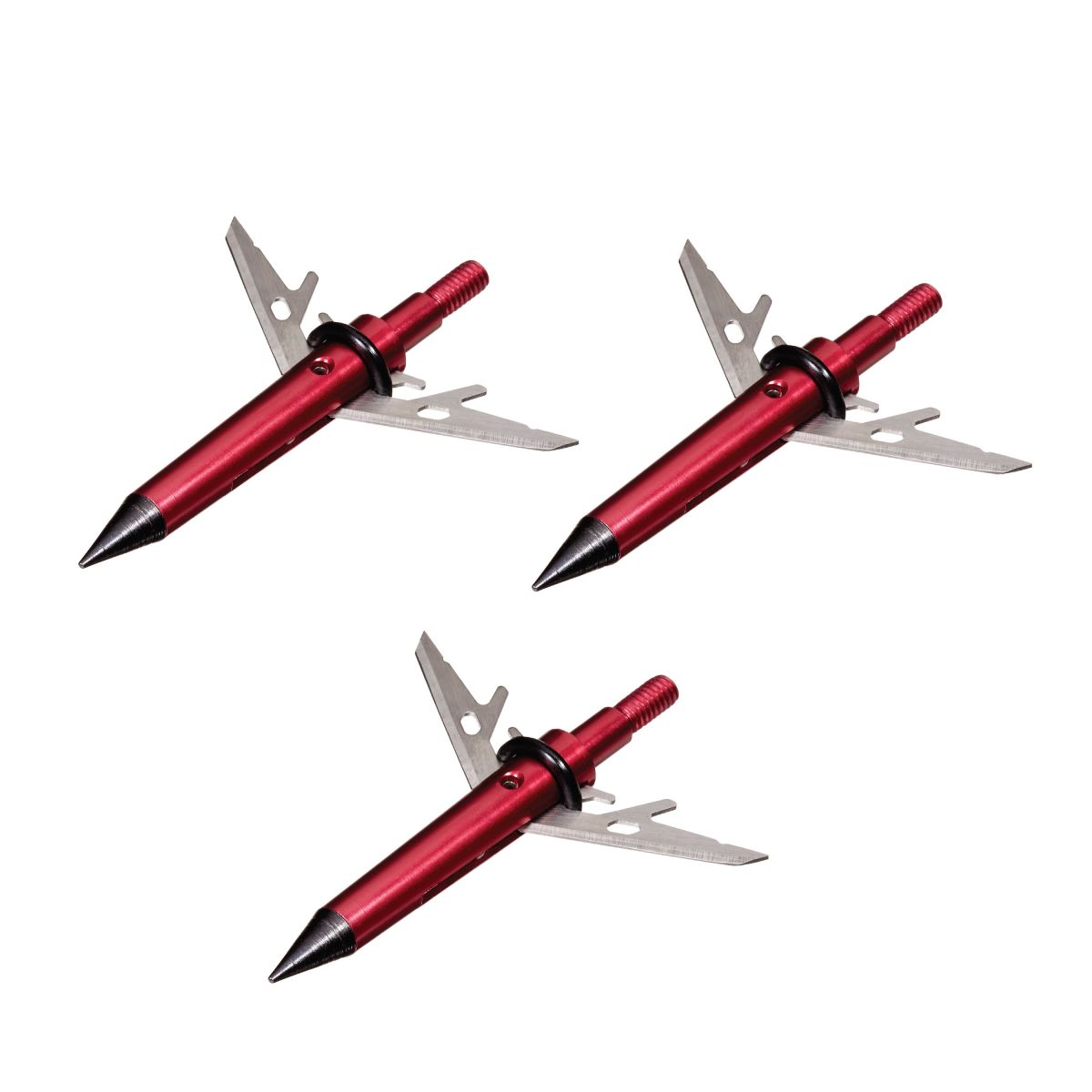 Stryke™ Therm-X Expandable Broadheads, 100-Grain, 3-Pack, Red/Black
