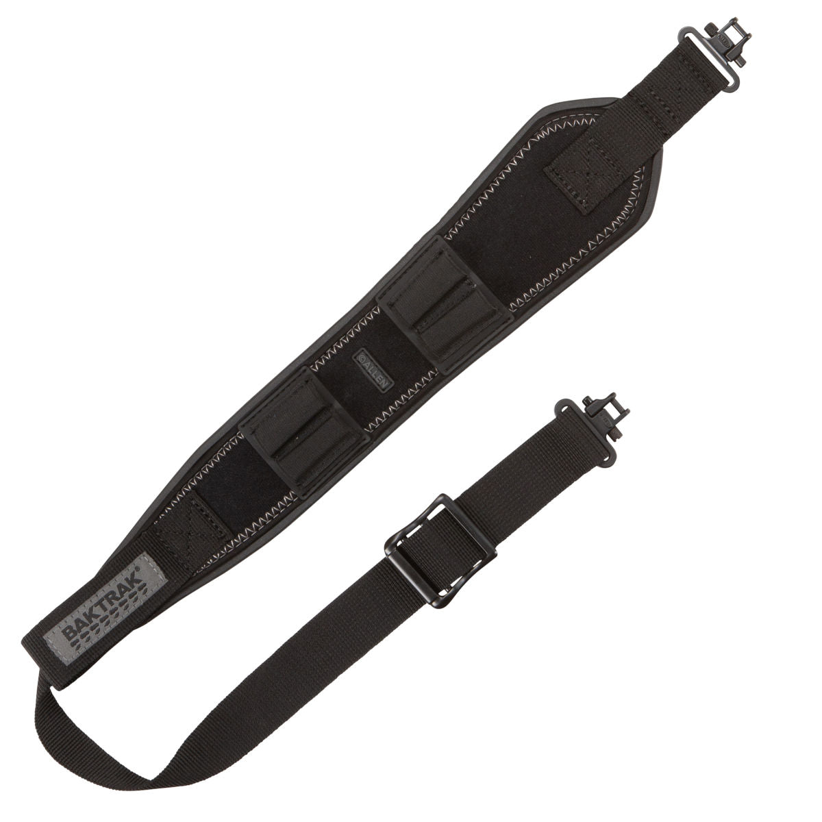 Bullet BakTrak 2-Point Rifle and Shotgun Sling - Rubber Grip with Swivels - Ideal for Hunting and Shooting - Gun Strap - Tested up to 500 Lbs. - Black