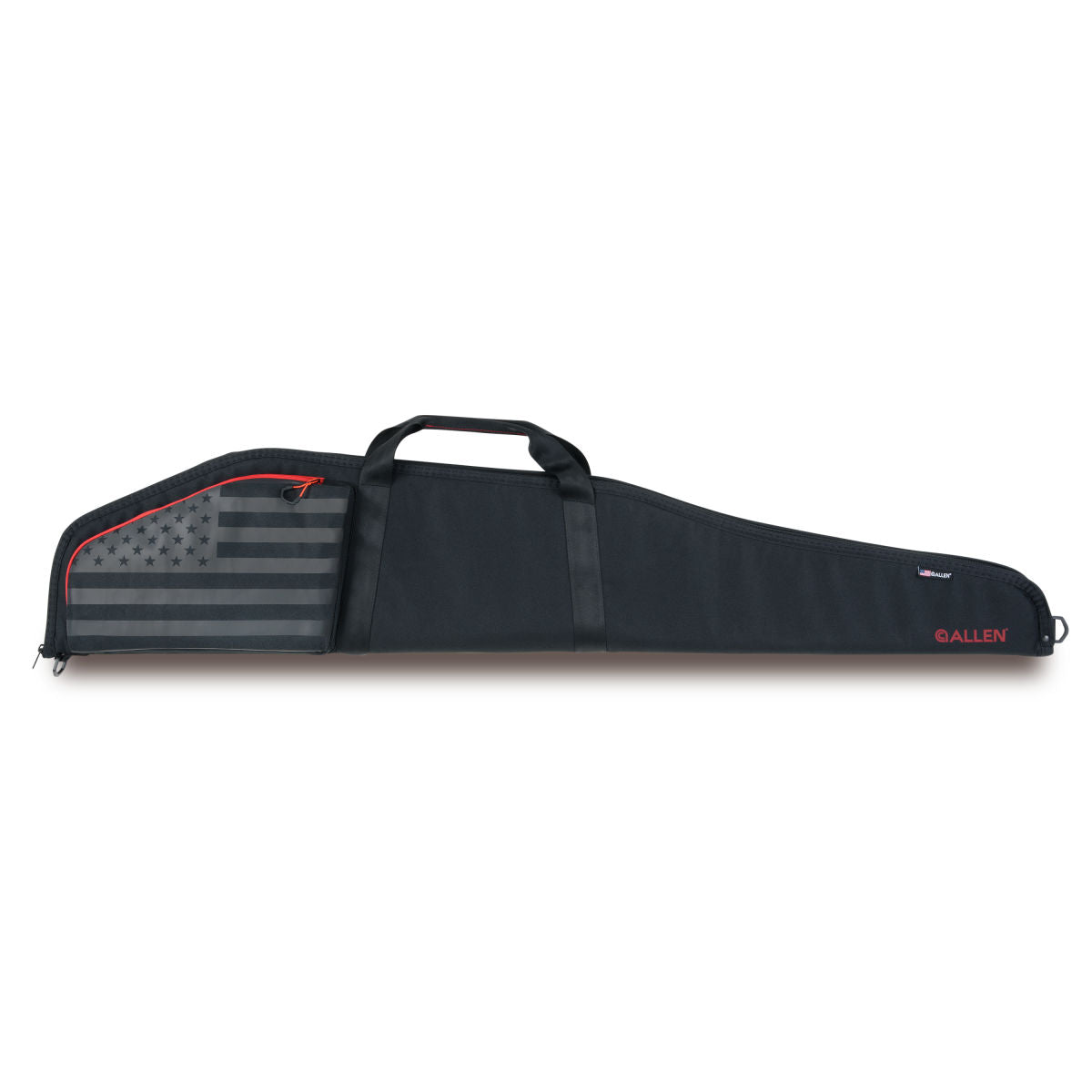 Lincoln 48" Lockable Rifle Case, Black with Flag