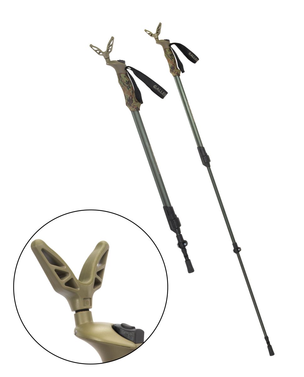 Axial EZ-Stik Shooting Stick, Extends from 33"-61," Matte Beetle Green
