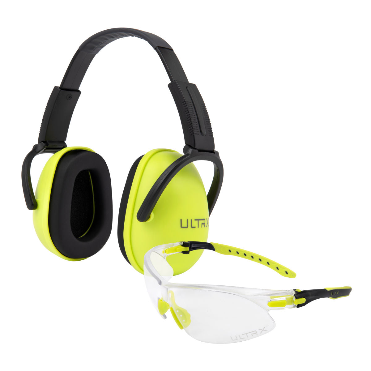 ULTRX™ Sound Blocker Youth Ear and Eye Protection Combo, Lime