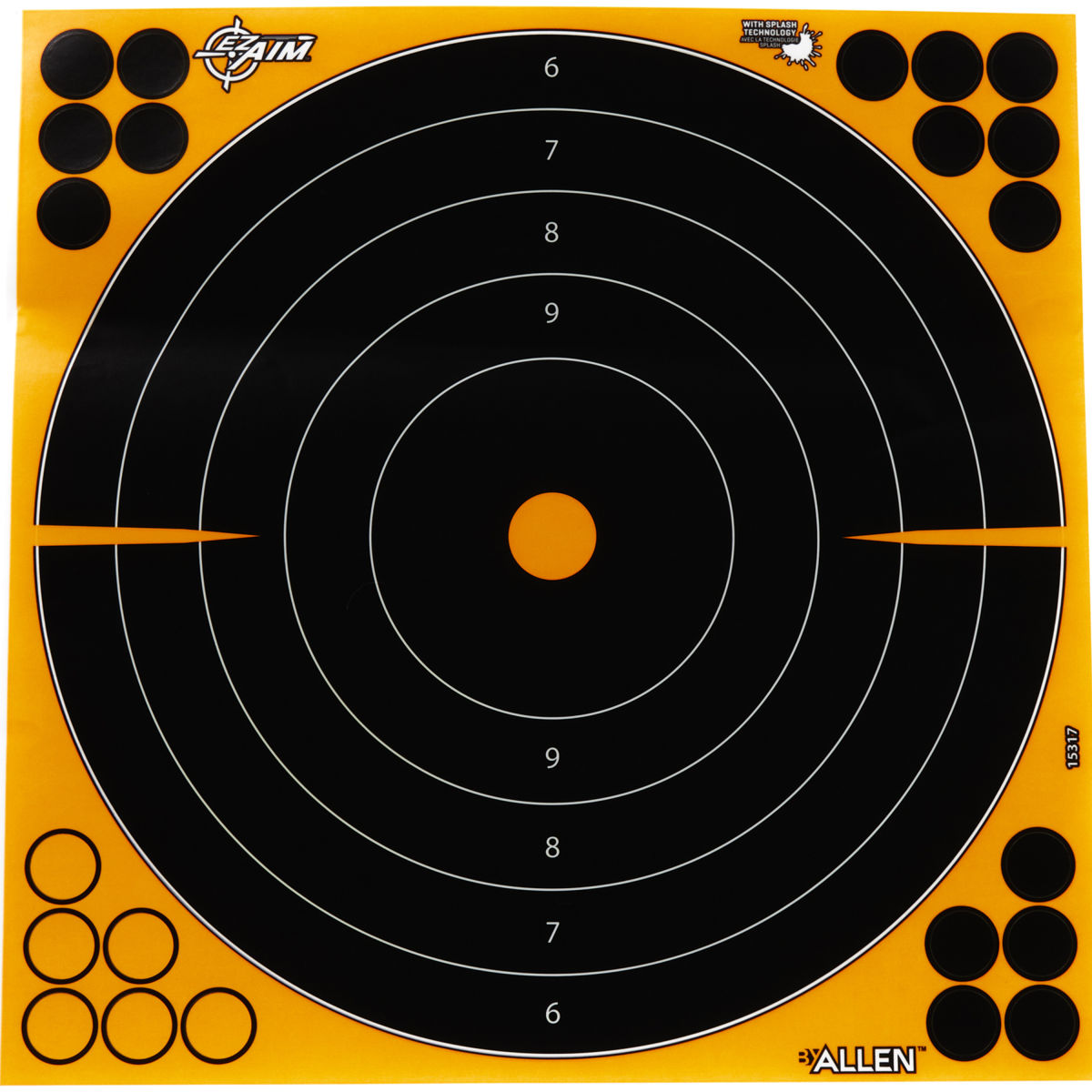 Splash Reactive Bullseye Paper Shooting Targets