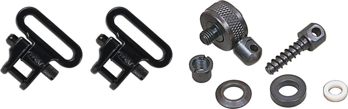 Pump & Semi-Auto Shotgun Sling Swivel Set, 2-Pack, Black