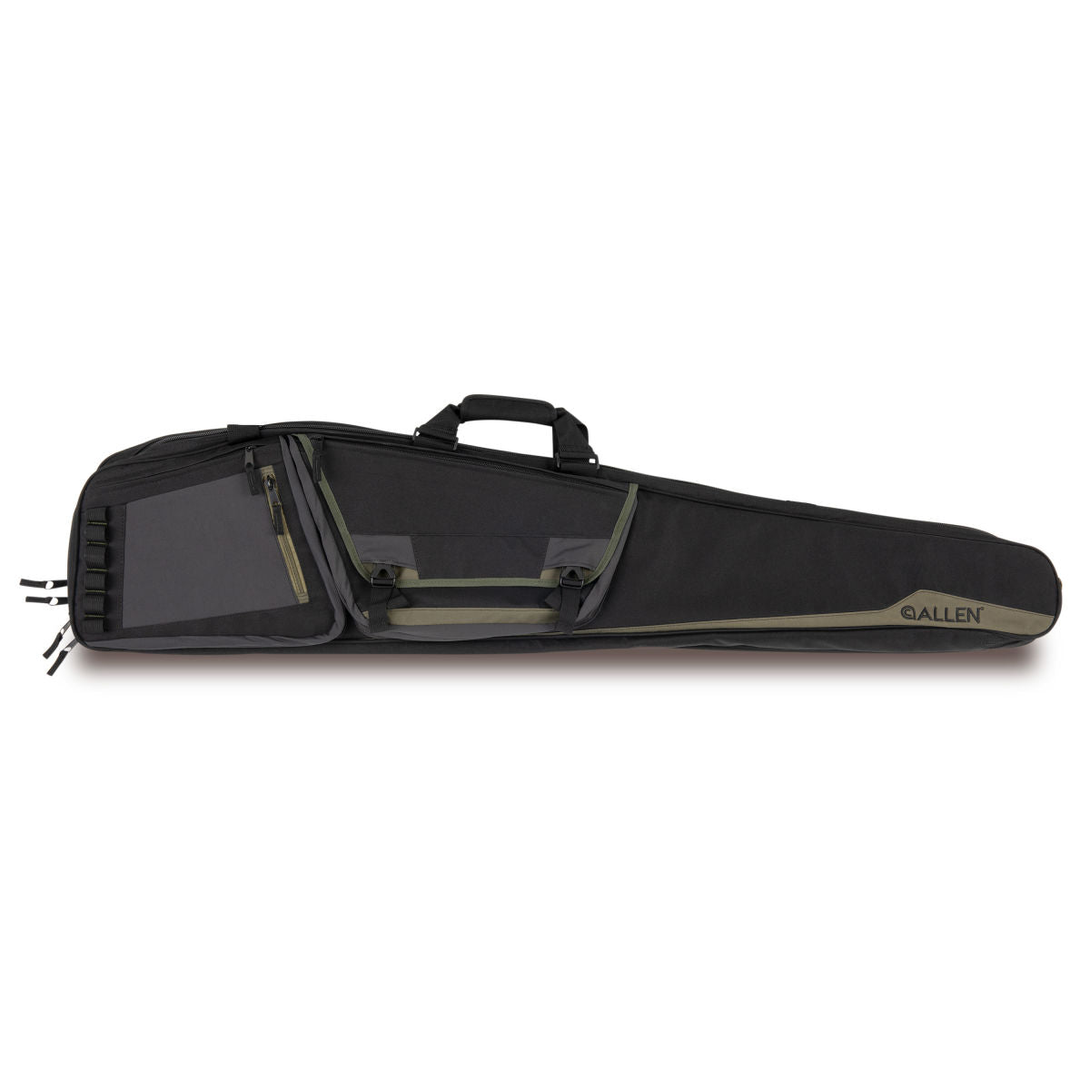 Rocky Double Rifle Case Soft Gun Case for Rifles and Shotguns with Padded Compartments and Shoulder Strap, Black/Tan