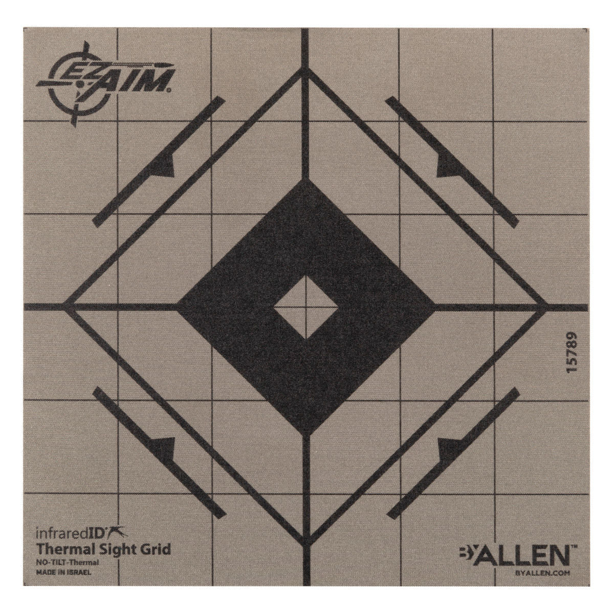 EZ Aim® Adhesive Thermal 6" Sight Grid Target, Multi