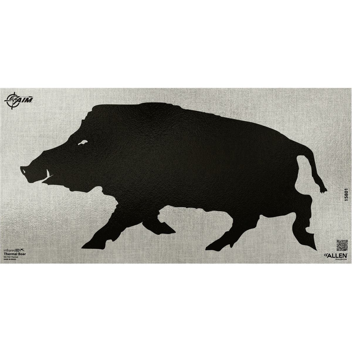 EZ Aim® Thermal ID Boar Paper Target, 24" x 12," Gray