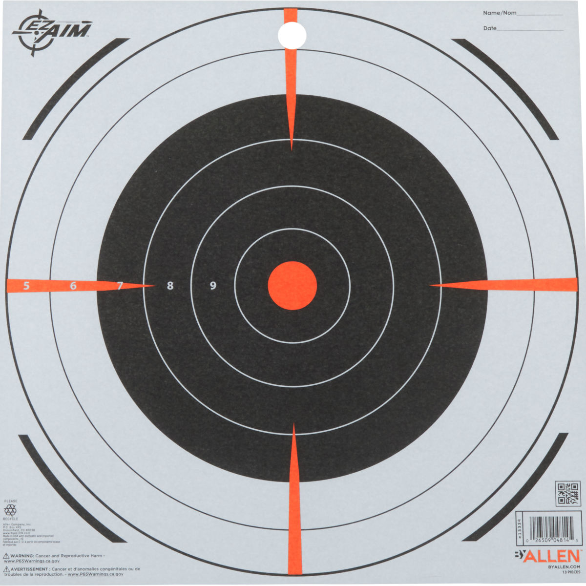 Bullseye 12" Paper Shooting Targets