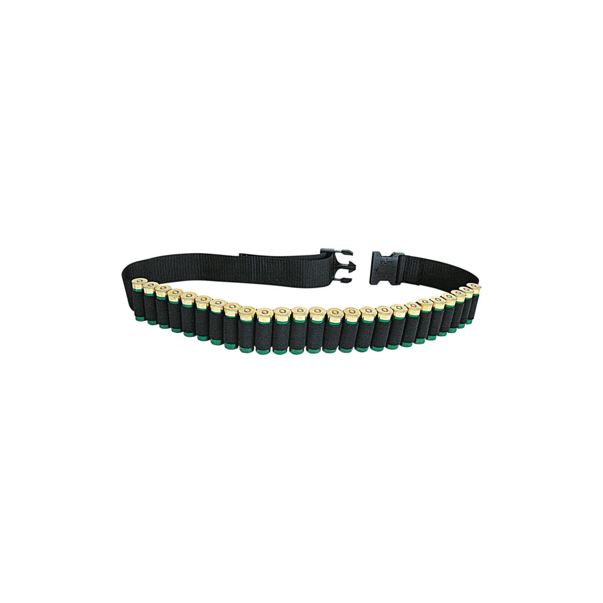 Shotgun Shell Belt Holder, Holds 25 Shells, Black