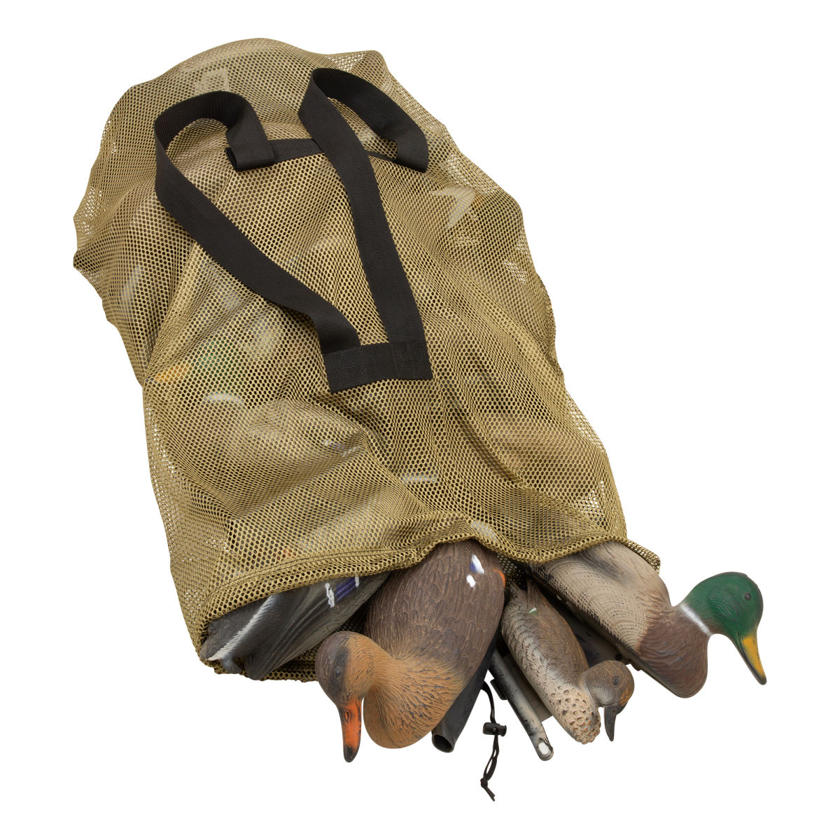Mesh Decoy Bag, Fits 24 Standard Duck Decoys, 52"L x 30"W, Olive
