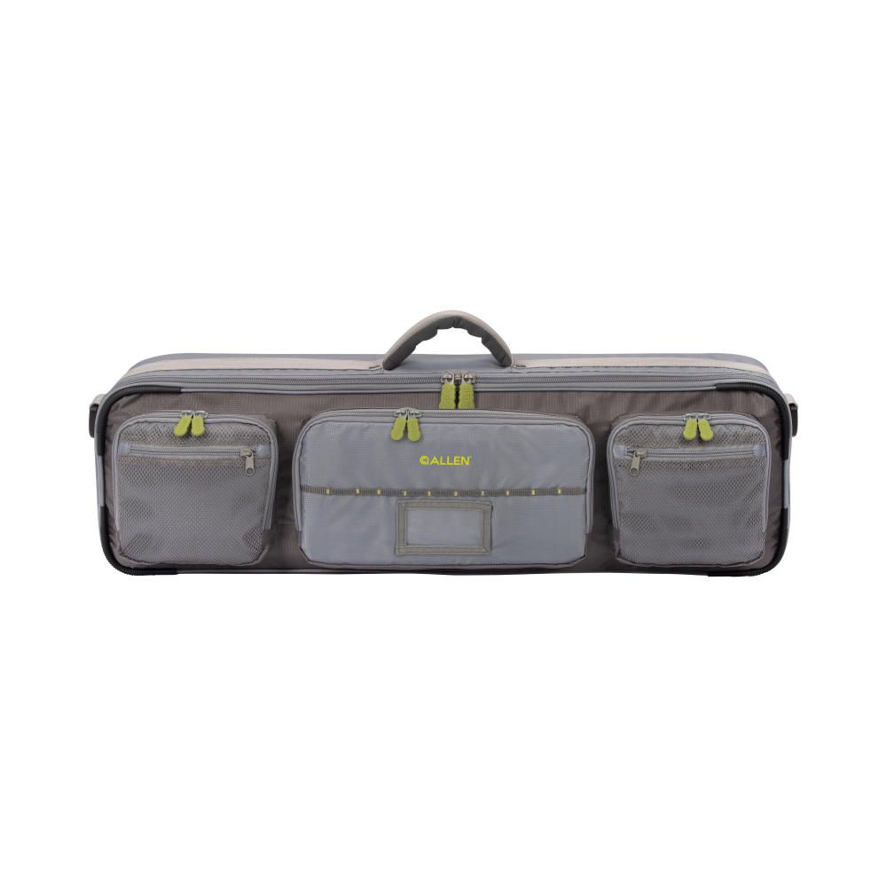 Allen Company Cottonwood Fly Fishing Rod & Gear Bag Case, Fits 4-Piece,  9.5-Foot Fishing Rods, Heavy-Duty Honeycomb Frame, Gray/Lime