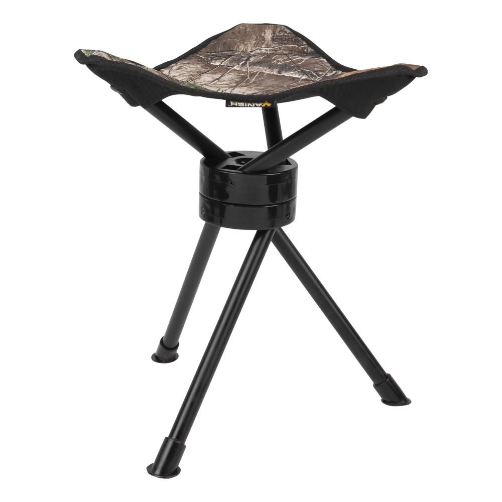 NEW Vanish Swivel Tripod Stool, Realtree Edge Camo