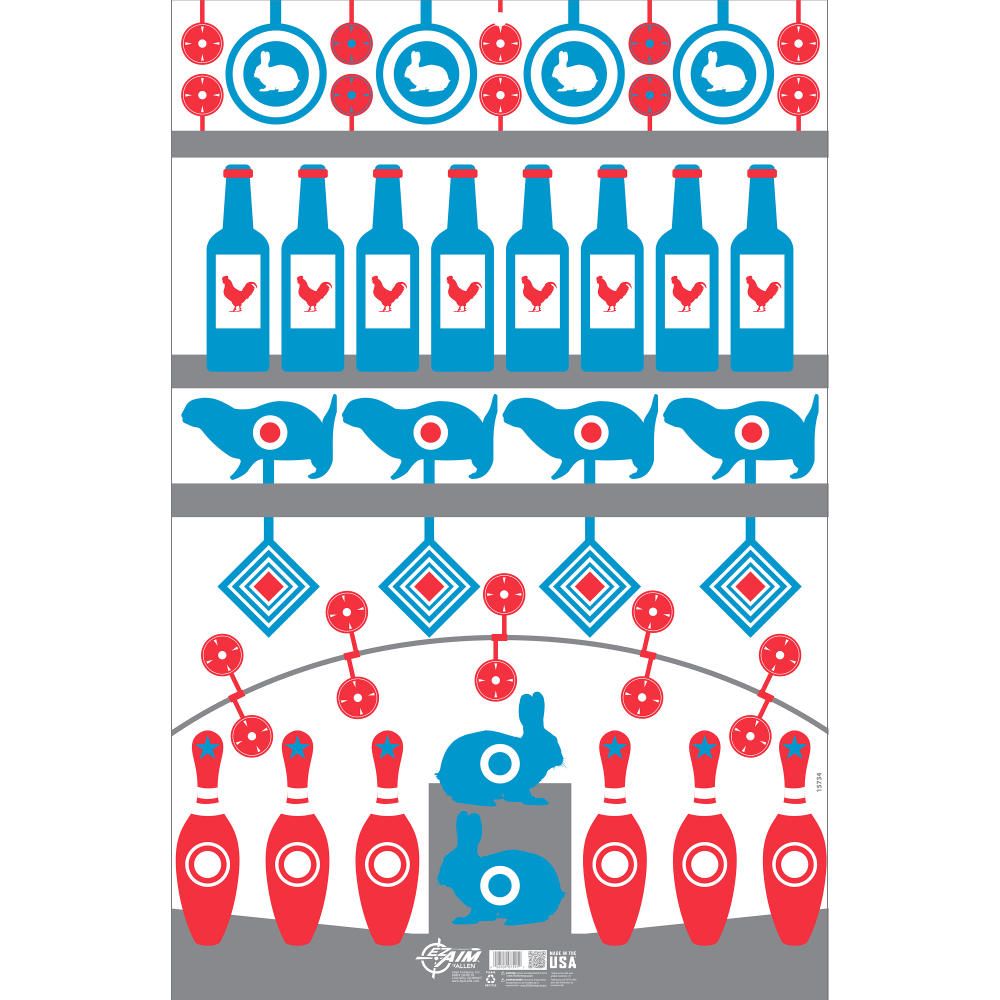 NEW EZ Aim Shooting Gallery Paper Shooting Target & Backer, Corrugated