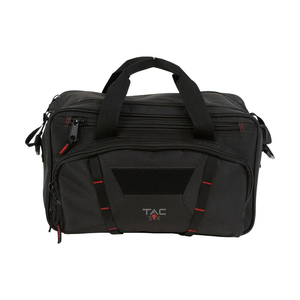 Tac-Six™ Tactical Sporter Range Bag, Black/Red