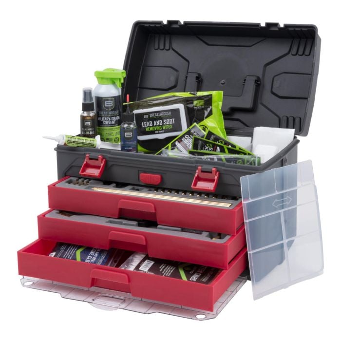 Krome™ Gun Center Toolbox Cleaning Kit, 66-Cleaning Tools, Black