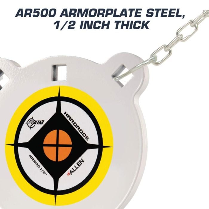 Ez Aim 8 Hardrock Ar500 Steel Gong Shooting Target, 0.5 Thick, 5.3