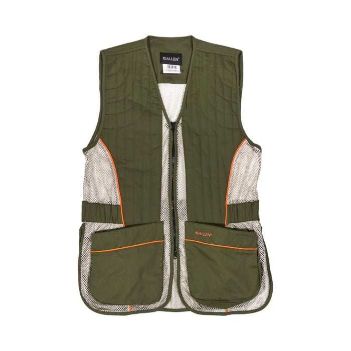 Allen Company Ace Shooting Vest, Ambidextrous, Medium/Large, Olive/Tan