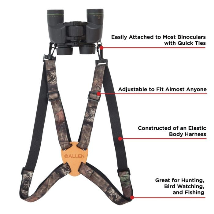 Allen Company 4-Way Adjustable Binocular Strap Harness, Mossy Oak