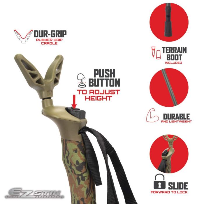 Allen Company Axial EZ-Stik Adjustable Push Button Shooting Stick