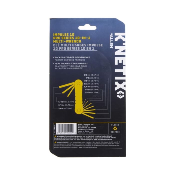 Allen Company K'NETIX Pro Series Archery 10-in-1 Multi Hex Wrenches