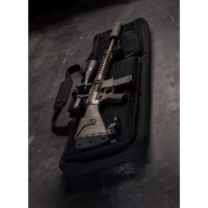 Tac-Six™ 46 Lockable Squad Tactical Gun Case, Laser Cut Molle