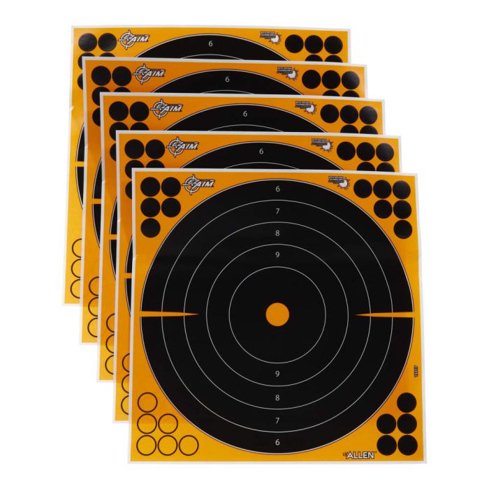 EZ Aim® Adhesive Splash Reactive Paper Shooting Targets, Bullseye