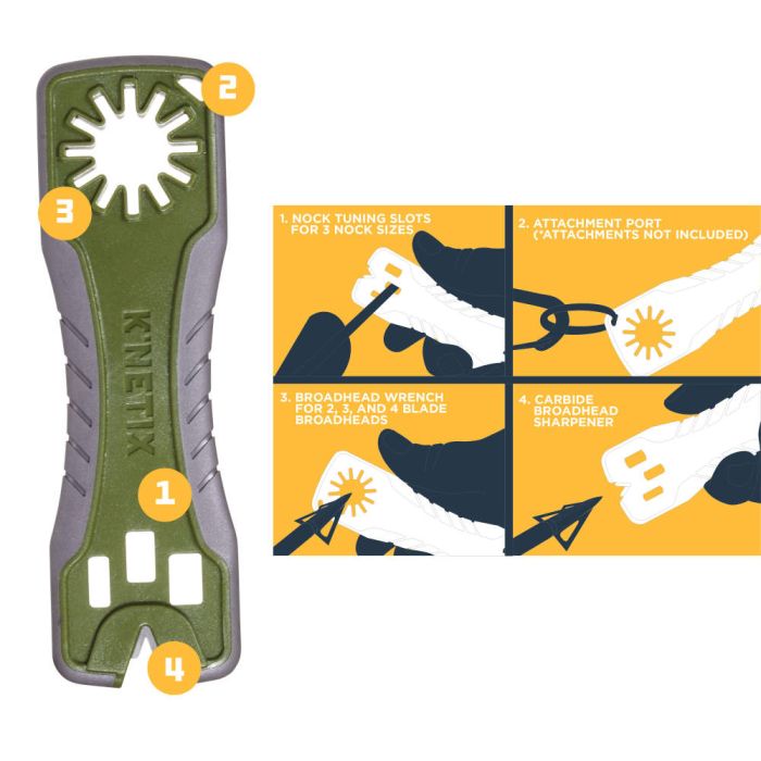 K'Netix™ MV² Broadhead Wrench and Sharpener by Allen