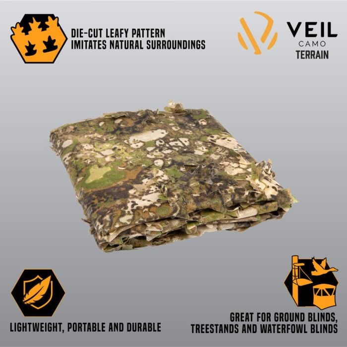 Vanish 3D Leafy Omnitex, 12' x 56”, Veil Terrain Camo