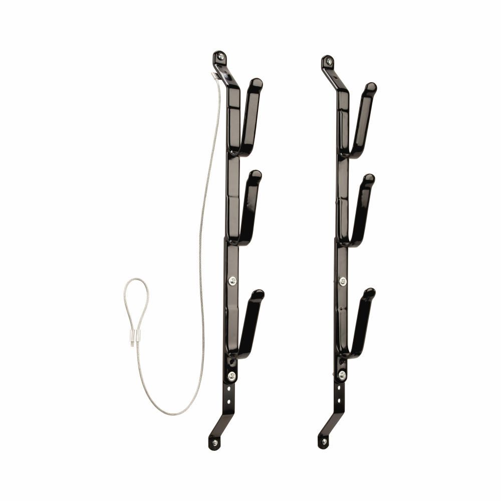 Allen Company Steel Three Gun Locking Truck Window Rack, Black