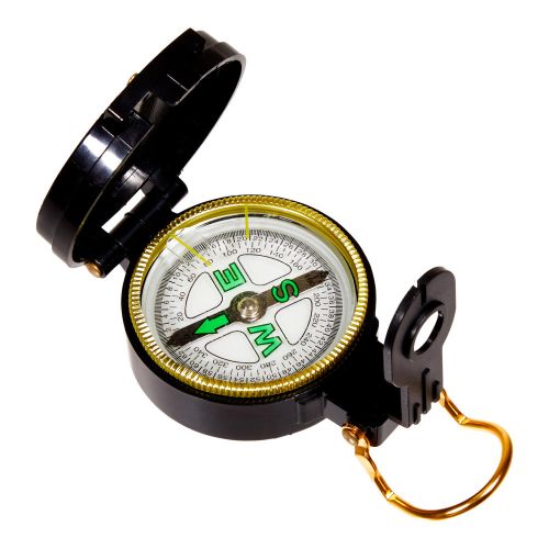 Allen Company Lensatic Compass, Luminous Dial, Black