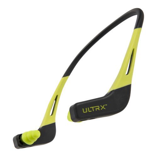 ULTRX Wave Banded Ear Plugs, Gray/Yellow