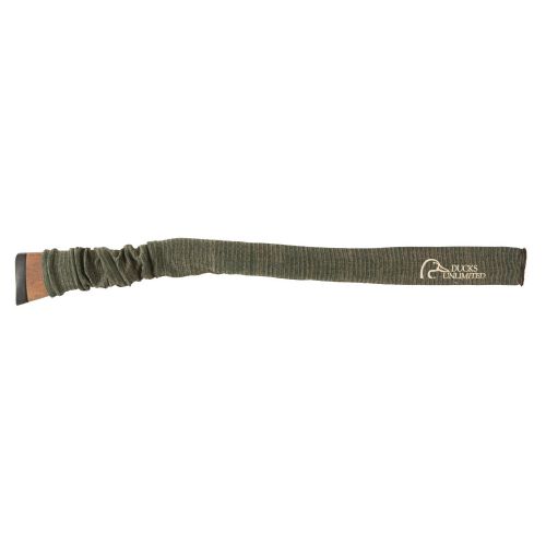 Ducks Unlimited Gun Sock for Rifle/Shotguns With or Without Scope - Anti-Rust and Silicone-Treated for Gun Safe, Bag, and Case Storage - Drawstring Closure - 52" By Allen, Heather Green