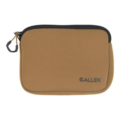 Allen Company Neoprene Pistol Pouch, Compact Handguns up to 7”, FDE