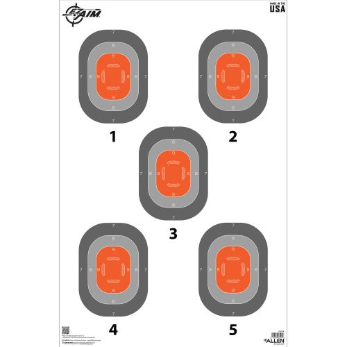 NEW EZ Aim 5-Spot Paper Target, 23 x 35, 50-Pack
