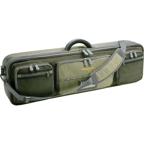 Allen Company Cottonwood Fly Fishing Rod and Gear Bag Case - Outdoor Storage for up to 4 Fishing Rods - Heavy-Duty Honeycomb Frame for Carrying Your Fishing Pole, Fishing Gear and Equipment -Green