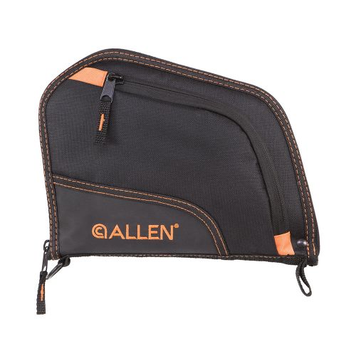 Allen Company 9" Auto-Fit Handgun Case, Black/Orange